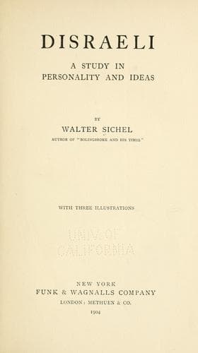 Tapa de Disraeli