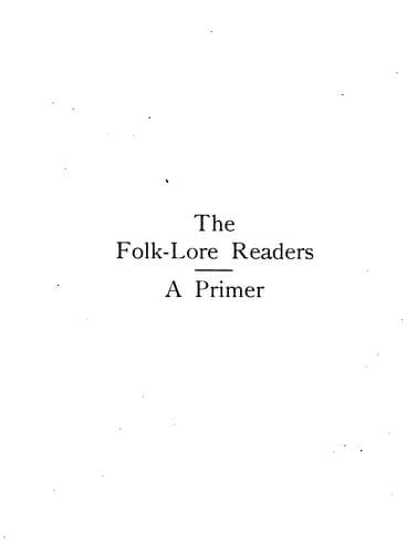 Tapa de The folk-lore readers