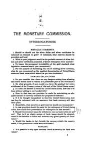 Tapa de A discussion of the interrogatories of the Monetary commission of the Indianapolis convention
