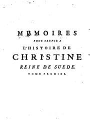 Tapa de Memoires concernant Christine reine de Suede