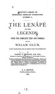 Tapa de The Lenâpé and their legends