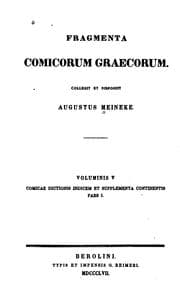 Tapa de Fragmenta comicorum Graecorum