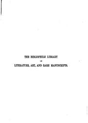 Tapa de The Bibliophile Library of Literature, Art and Rare Manuscripts: History, Biography, Science ...