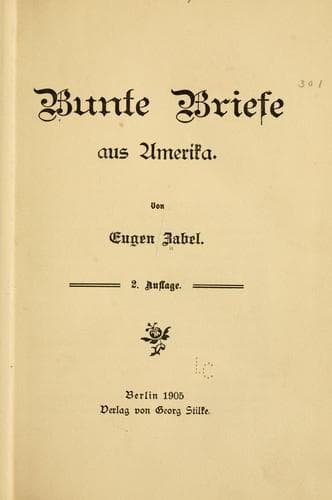 Tapa de Bunte briefe aus Amerika