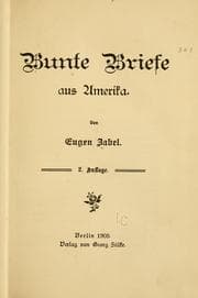 Tapa de Bunte briefe aus Amerika
