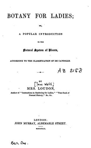 Tapa de Botany for ladies