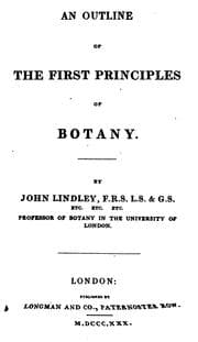 Tapa de An outline of the first principles of botany