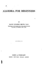 Tapa de Algebra for beginners