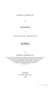 Tapa de Genera lichenum