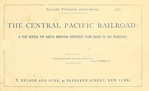 Tapa de The Central Pacific railroad