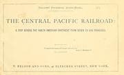 Tapa de The Central Pacific railroad