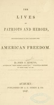 Tapa de The lives of patriots and heroes distinguished in the battles for American freedom