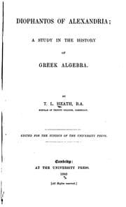 Tapa de Diophantos of Alexandria