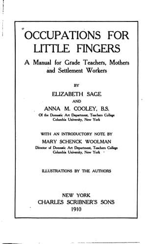 Tapa de Occupations for little fingers
