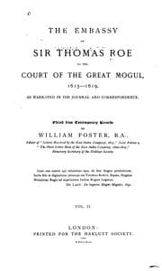 Tapa de The embassy of Sir Thomas Roe to the court of the Great Mogul, 1615-1619