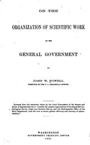 Tapa de On the organization of scientific work of the general government