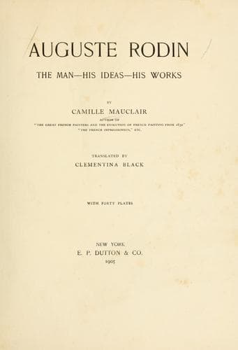 Tapa de Auguste Rodin