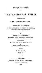 Tapa de Disquisitions on the antipapal spirit which produced the reformation
