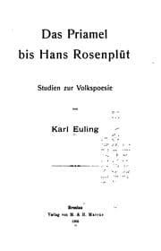 Tapa de Das Priamel bis Hans Rosenplüt