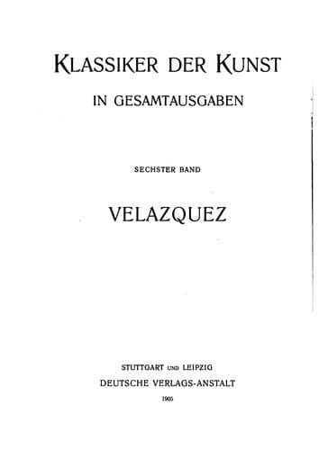 Tapa de Velazquez