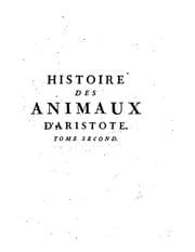 Tapa de Histoire des animaux d'Aristote