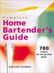 Tapa de Complete home bartender's guide