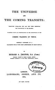Tapa de The universe and the coming transits