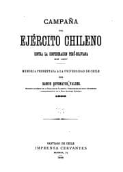 Tapa de Campaña del ejército chileno contra la Confederacion Perú-Boliviana en 1837