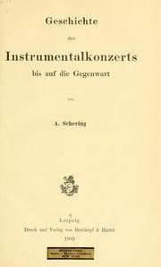 Tapa de Geschichte des Instrumentalkonzerts bis auf die Gegenwart