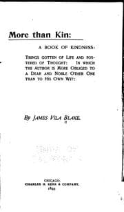 Tapa de More than kin: a book of kindness ..