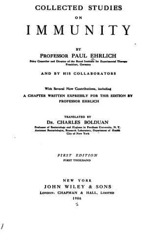Tapa de Collected studies on immunity