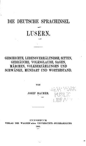 Tapa de Die deutsche Sprachinsel Lusern