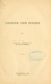 Tapa de Conspectum avium picinarum