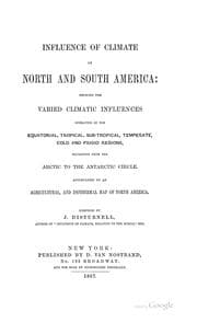 Tapa de Influence of climate in North and South America