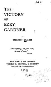 Tapa de The victory of Ezry Gardner