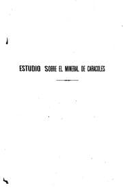 Tapa de Estudio sobre el mineral de Caracoles