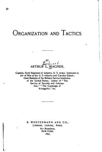 Tapa de Organization and tactics