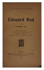 Tapa de Édouard Rod