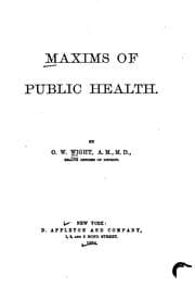 Tapa de Maxims of public health