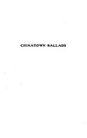 Tapa de Chinatown ballads