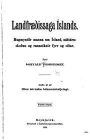 Tapa de Landfræðissaga Íslands