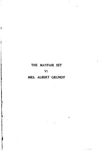 Tapa de Mrs. Albert Grundy