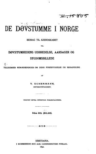 Tapa de De døvstumme i Norge