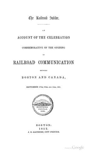 Tapa de The railroad jubilee