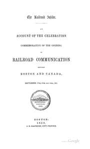 Tapa de The railroad jubilee
