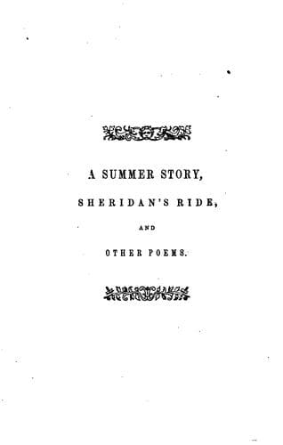 Tapa de A summer story