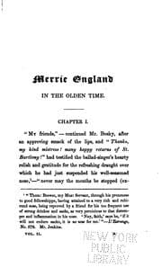 Tapa de Merrie England in the olden time