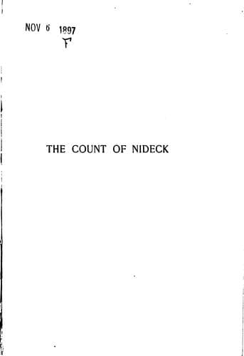Tapa de The Count of Nideck