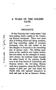 Tapa de A ward of the Golden Gate
