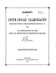Tapa de Elements of south-Indian palæography, from the fourth to the seventeenth century, A. D